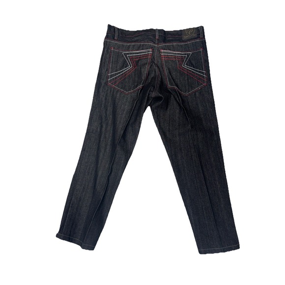 Corked Jeans Other - Corked Jeans‎ Shorts Mens 40x28 Black Denim Embroidered Pockets 100% Cotton